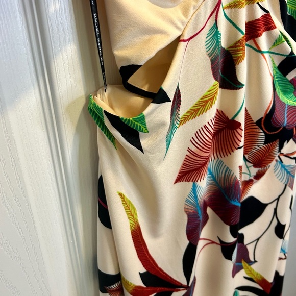 🌴NWT “Rachel Roy” White Vine Print Maxi Sundress w/ Waist Cutouts Size XL - Picture 6 of 17